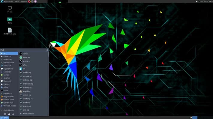 Cấu hình ip tĩnh trên Parrot